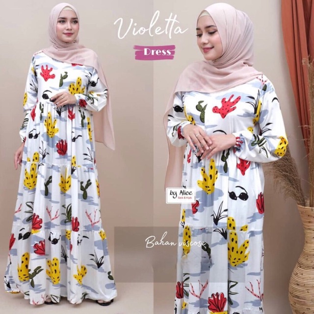 Gamis maxy kaktus