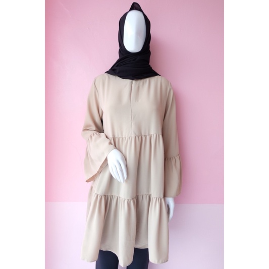 Tunik Susun Lengan Terompet