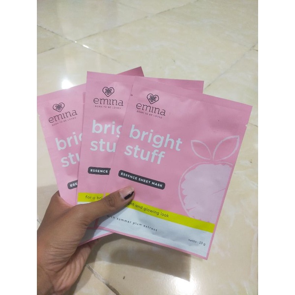 sheet mask emina bright stuff