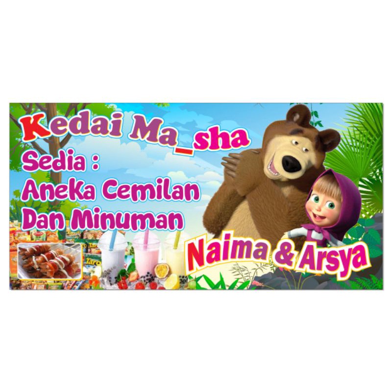 Banner 2x1 Meter Custome