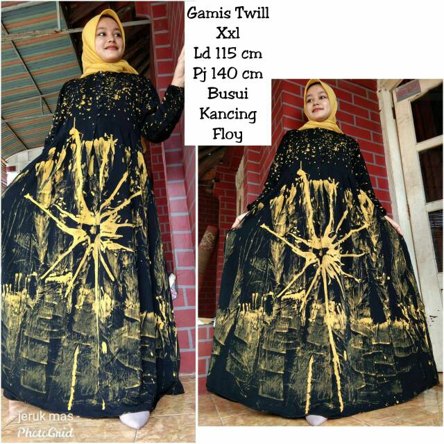 Gamis batik twill