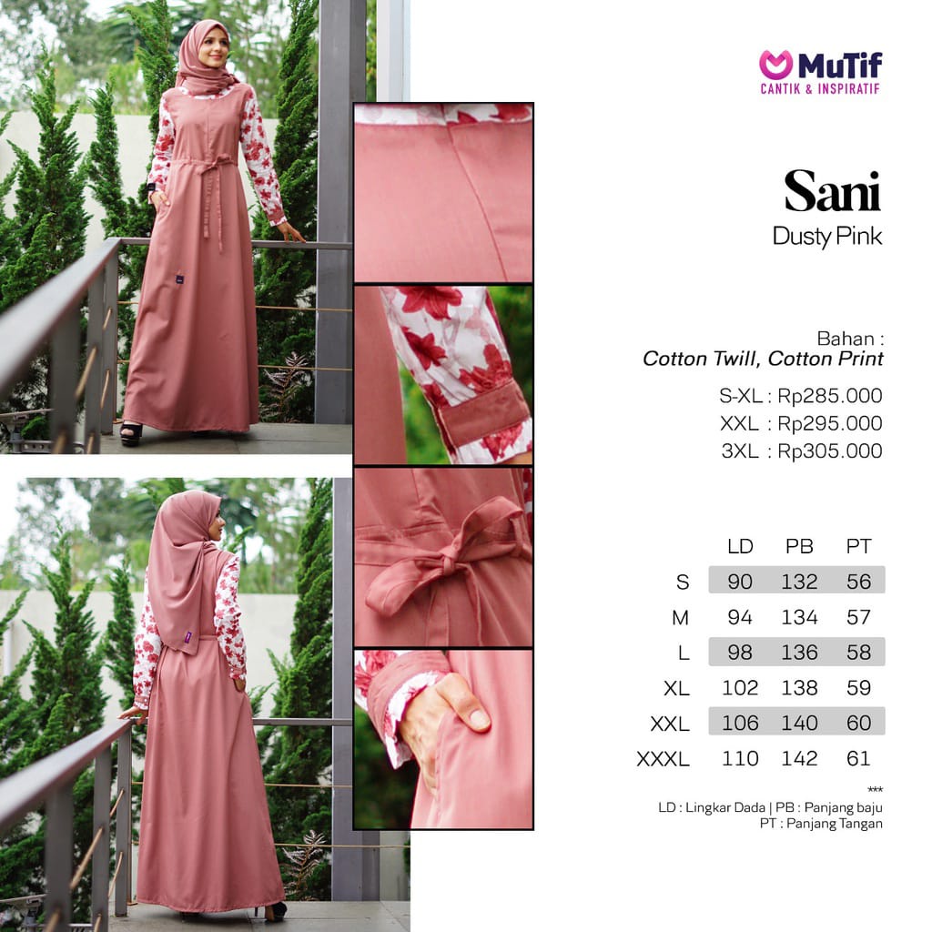 GAMIS DEWASA MUTIF SANI