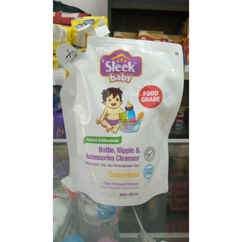 Sleek Botle Nipple 450ml, 900ml