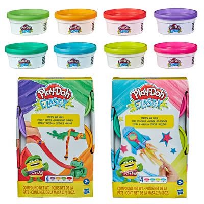PlayDoh Elastix Compound Pack Set isi 4pcs Assortment Colors