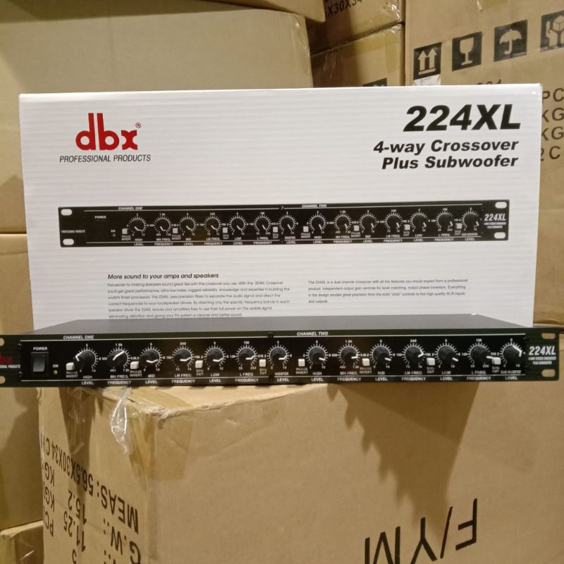 CROSSOVER DBX 224XL PLUS SUBWOOFER