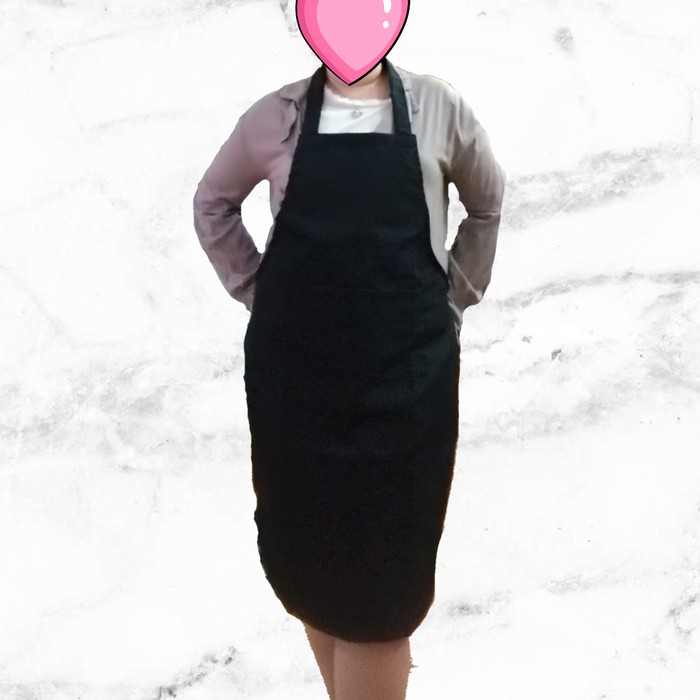 Promo Celemek || Apron || - Putih