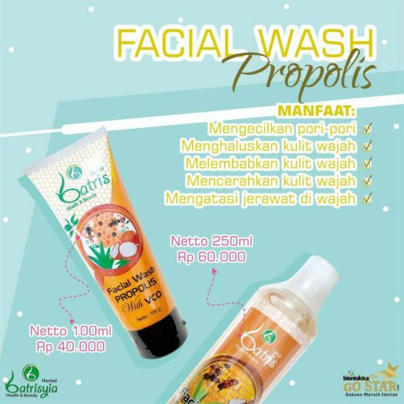 Propolis facial wash 250ml