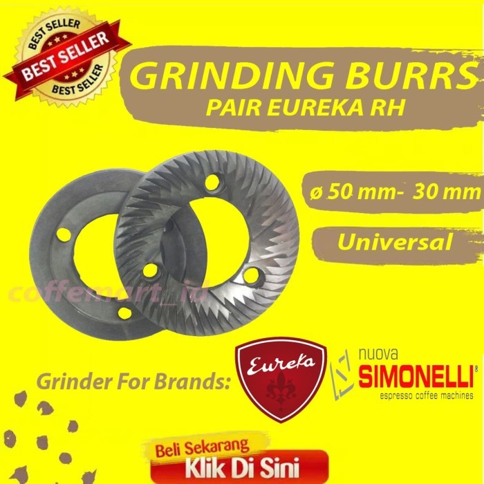 GRINDING BURRS PAIR EUREKA RH DAN NOUVA SIMONELLI
