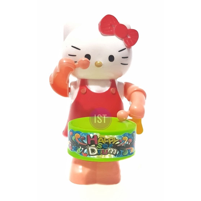 Mainan Anak Mainan Boneka Kucing Hello Kitty Mukul Drum
