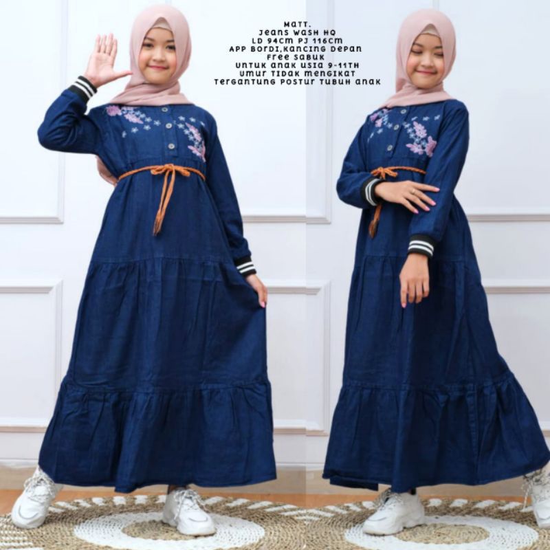 Gamis Jeans Sakura