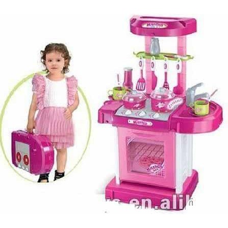 MAINAN KITCHEN SET ANAK KOPER PINK