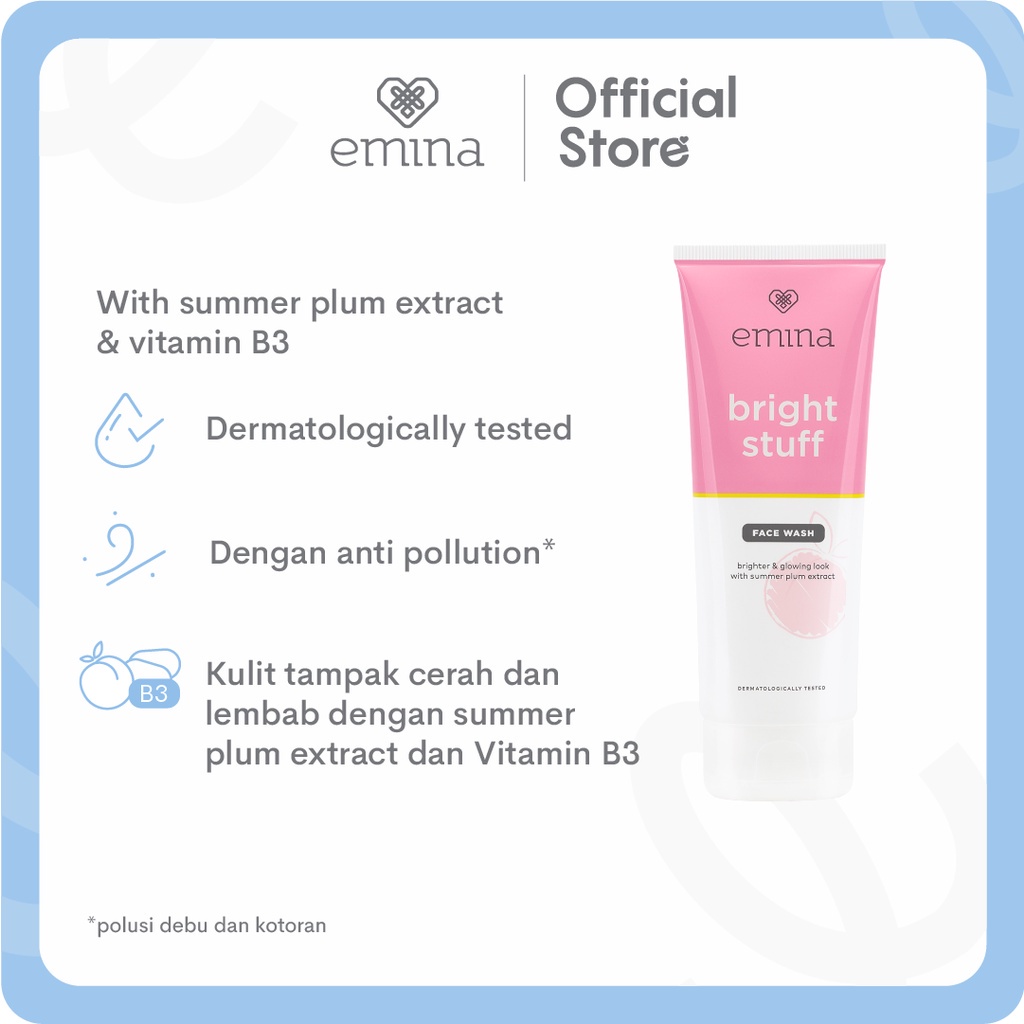 EMINA BRIGHT STUFF FACE WASH - 100ML