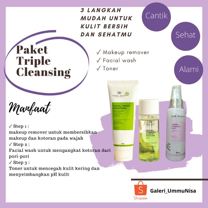 Fabil Paket Triple Cleansing Binahong