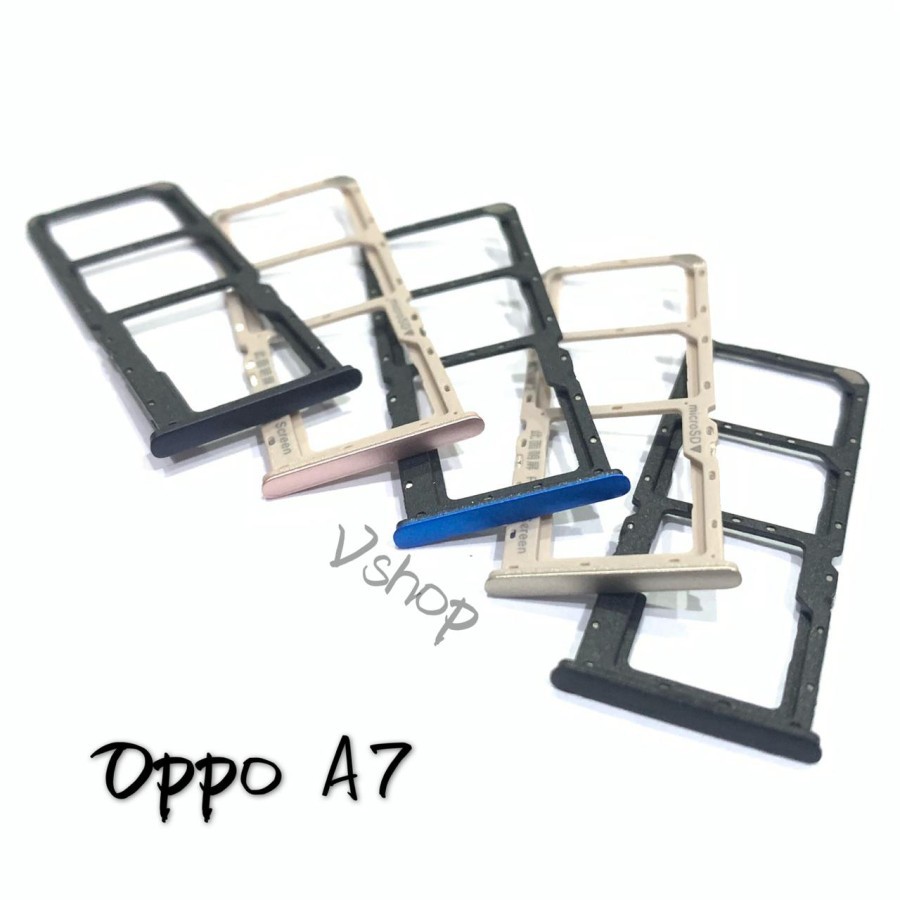 SIM TRAY - SIM LOCK OPPO A7 TEMPAT KARTU