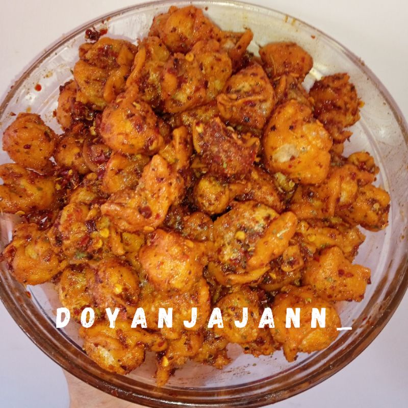 SIOMAY KERING PEDAS DAUN JERUK