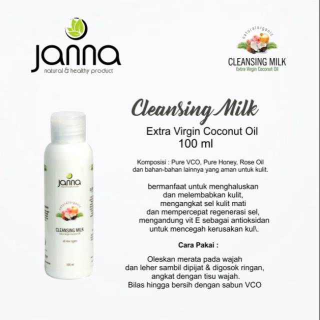 CLEANSING MILK Janna 100ml