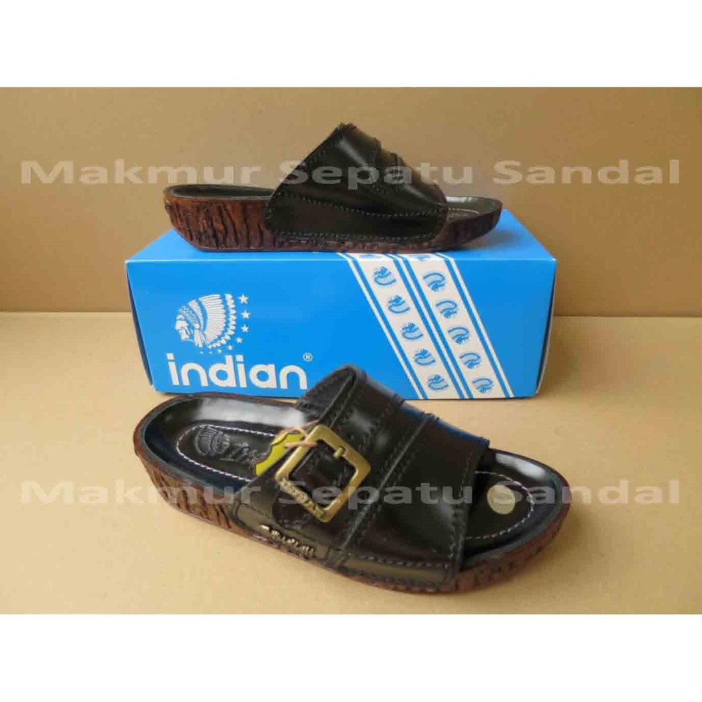 Sandal Pria /Sloop - INDIAN 445 - Hitam