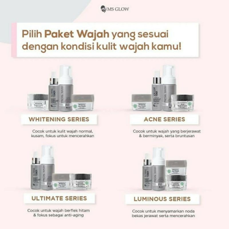 PAKET WAJAH MS GLOW