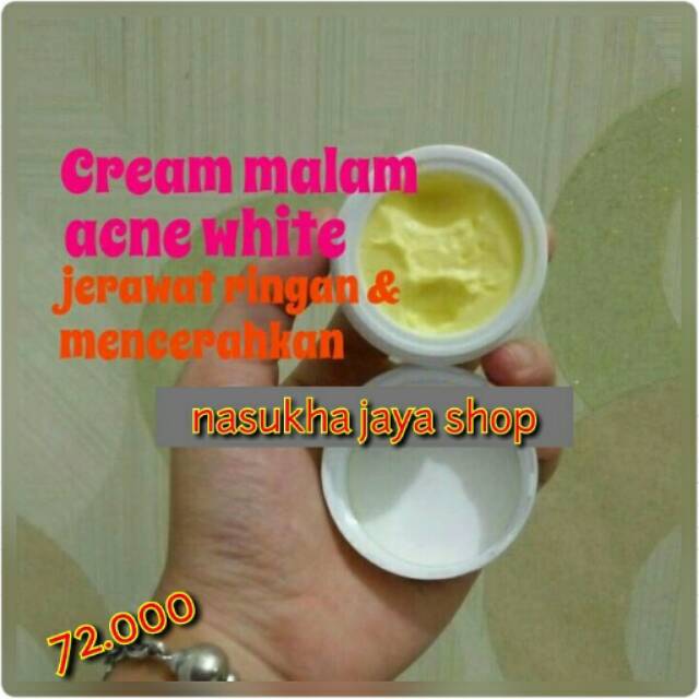Cream malam acne white