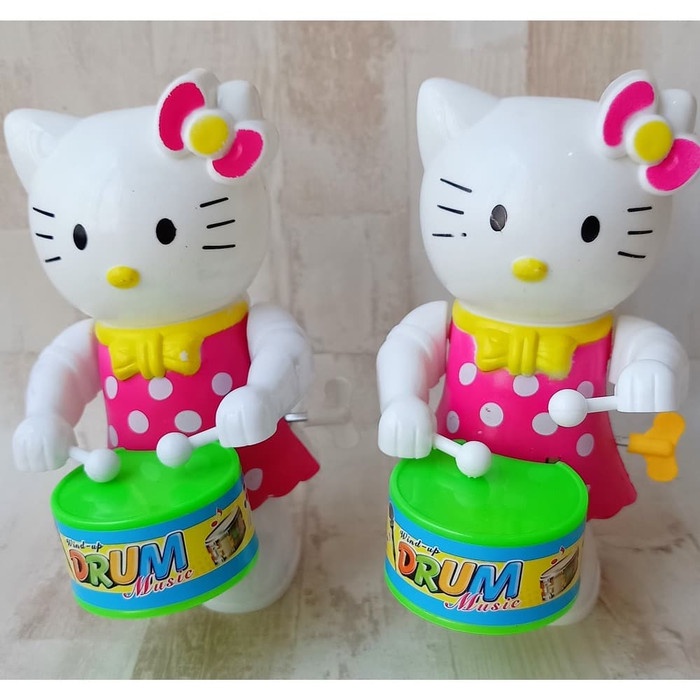Mainan Lucu Boneka Hello Kitty Mukul Drum  Murah