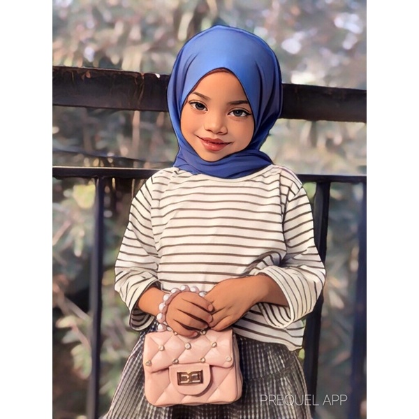 pashmina anak jersey segitiga instan