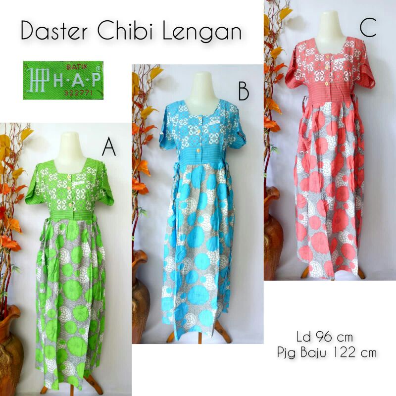 Daster Chibi Rayon Super Busui Lengan Pendek HAP