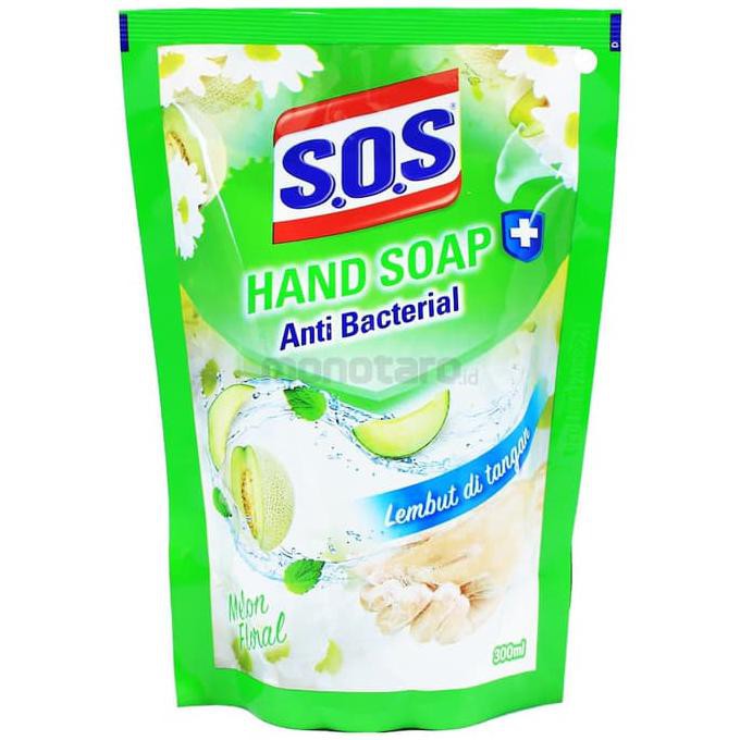 SOS HAND SOAP MELON FRESH REFIL 300ML
