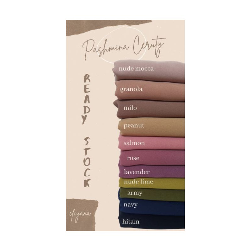Pashmina Ceruty