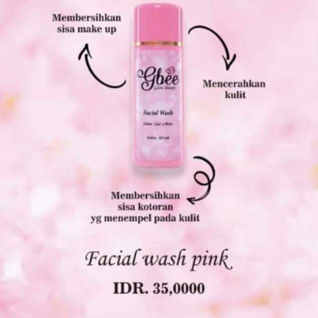 Facial wash pink