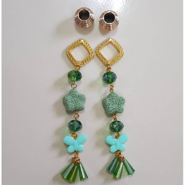 Tassel hijab green