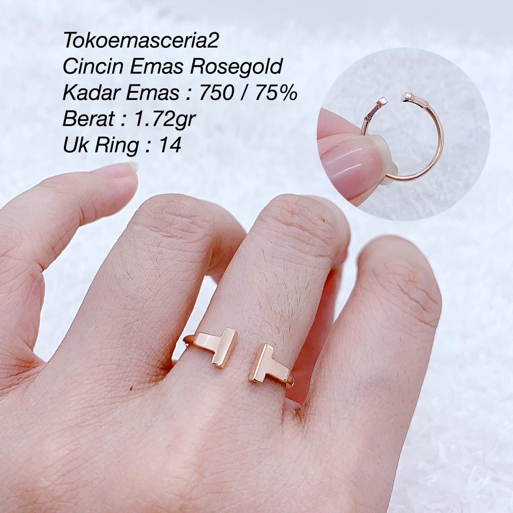 Cincin Emas Rosegold