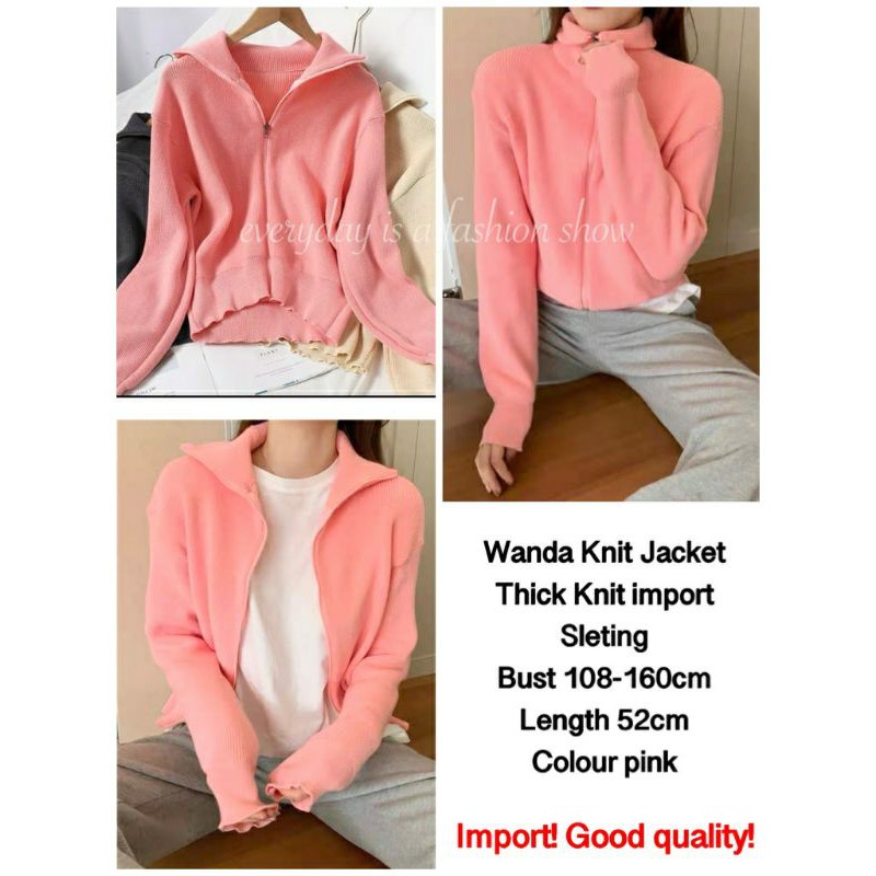 COD IMPORT ✔ wanda knit jacket