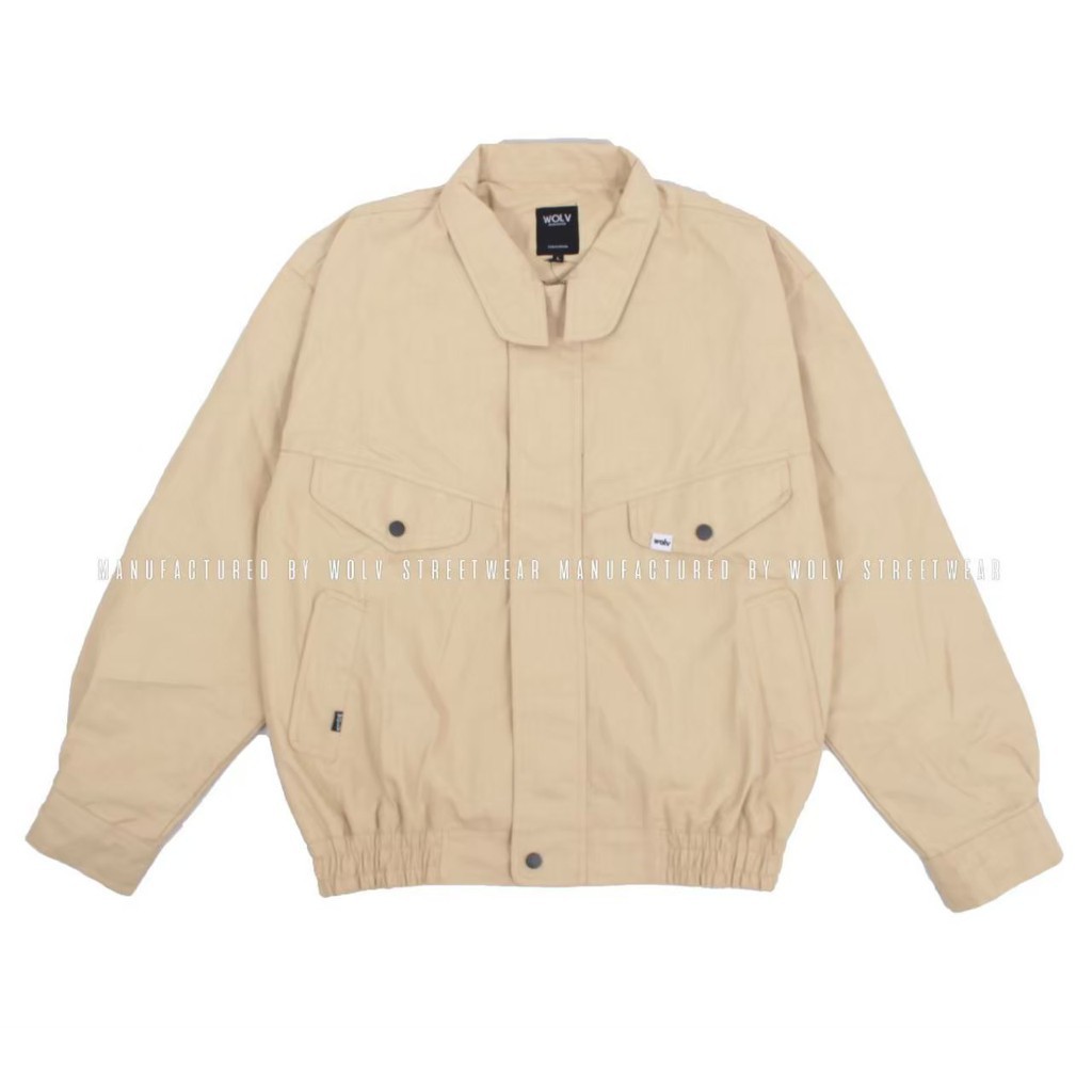 Jaket Pria Flight Jacket Kanvas Premium