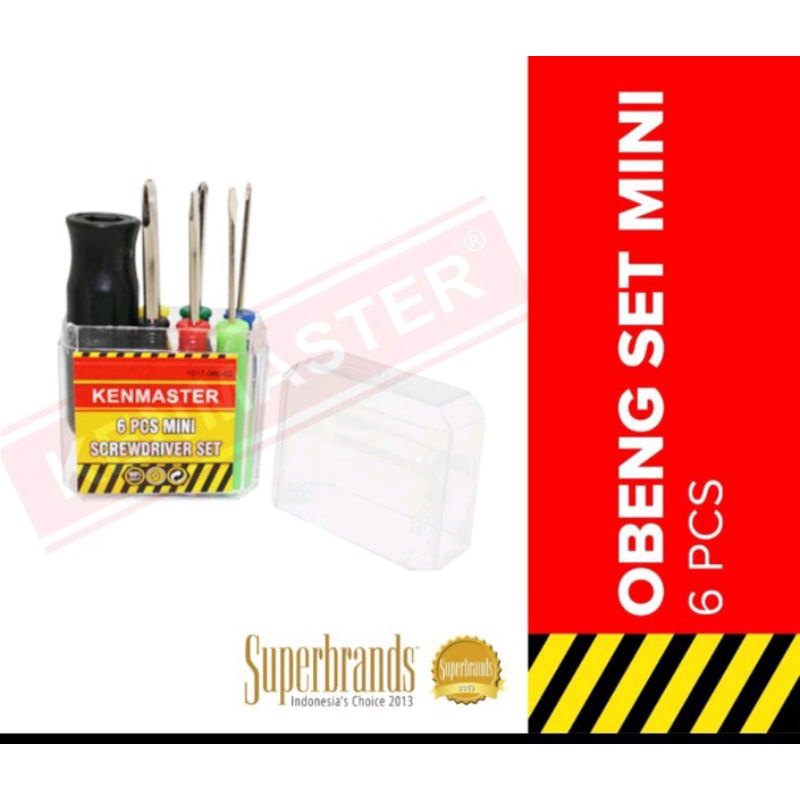 OBENG SET MINI 6 PCS ( KENMASTER )
