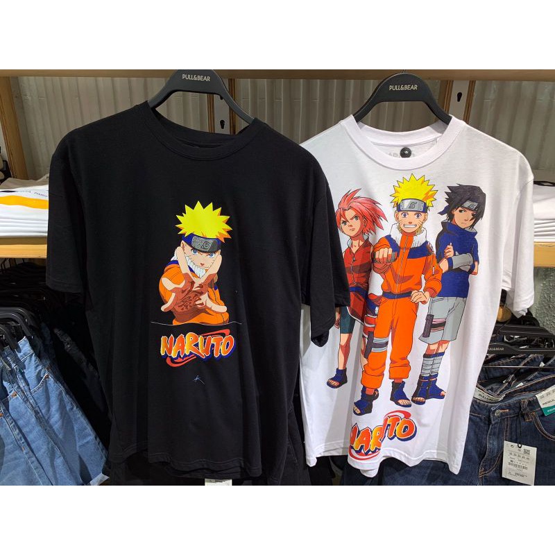 Kaos Naruto Sasuke Pull&Bear Original Store