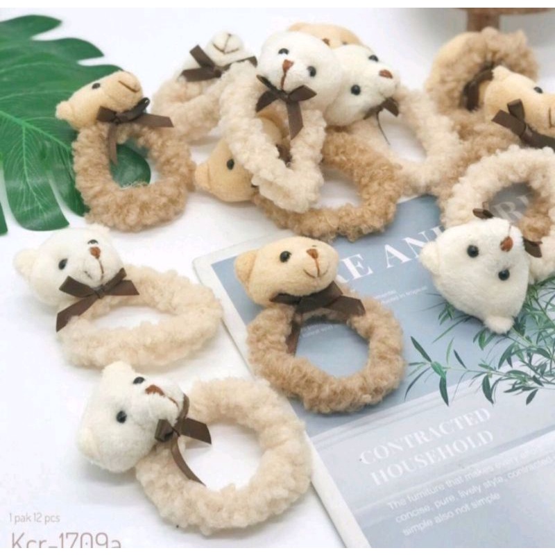 (Satuan) ikat rambut boneka donat