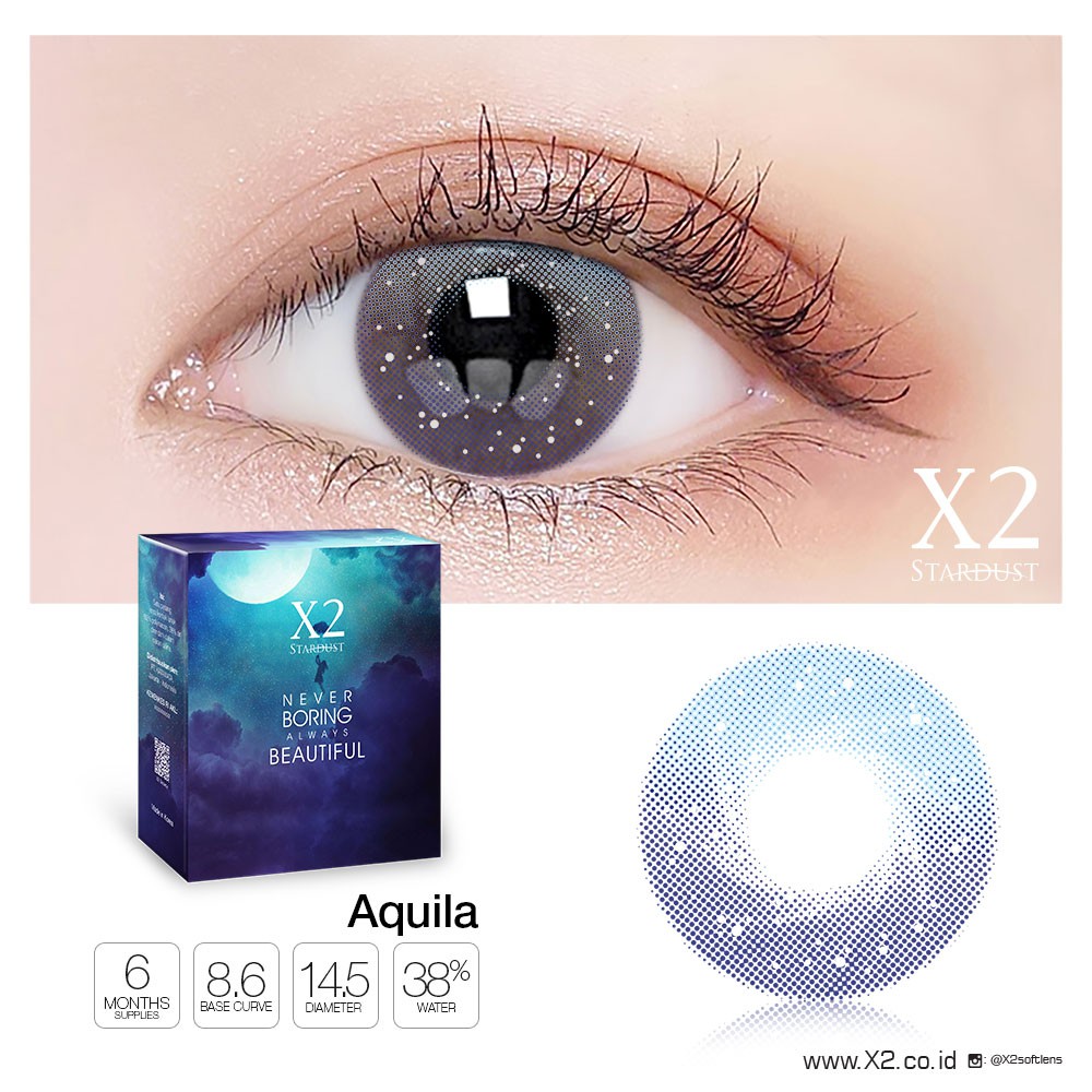 X2 Stardust /Bisa Minus /Softlens /Soflens /Softlense