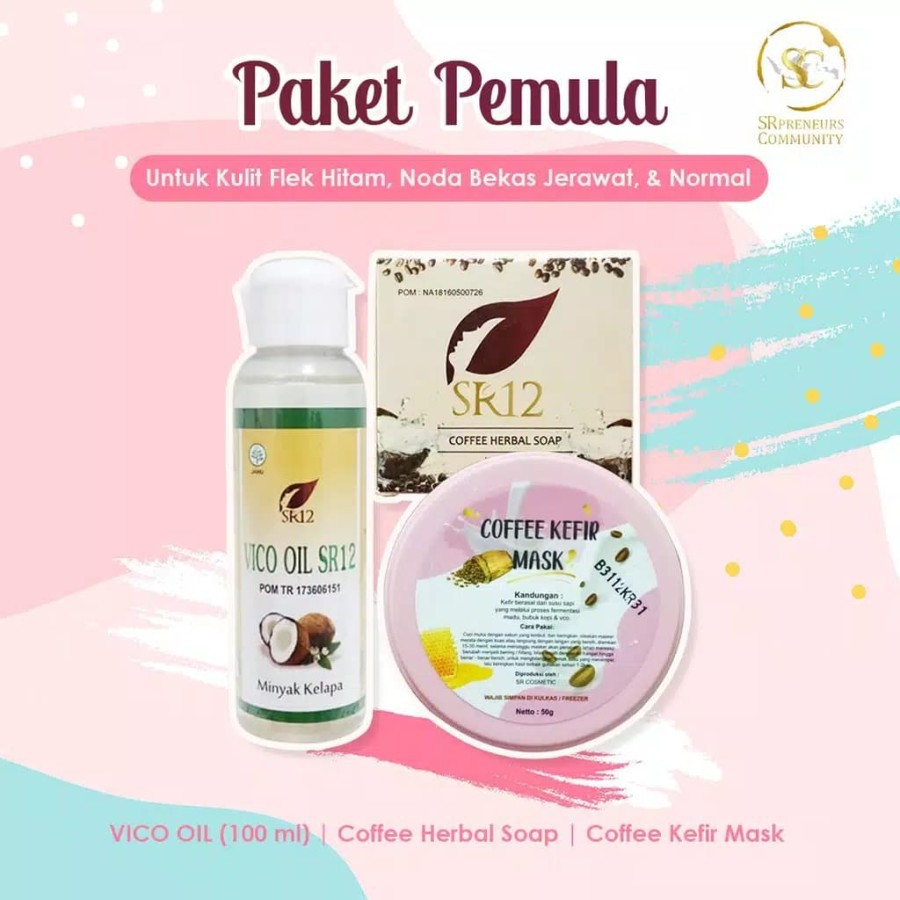 PAKET PEMULA FLEK HITAM SR12