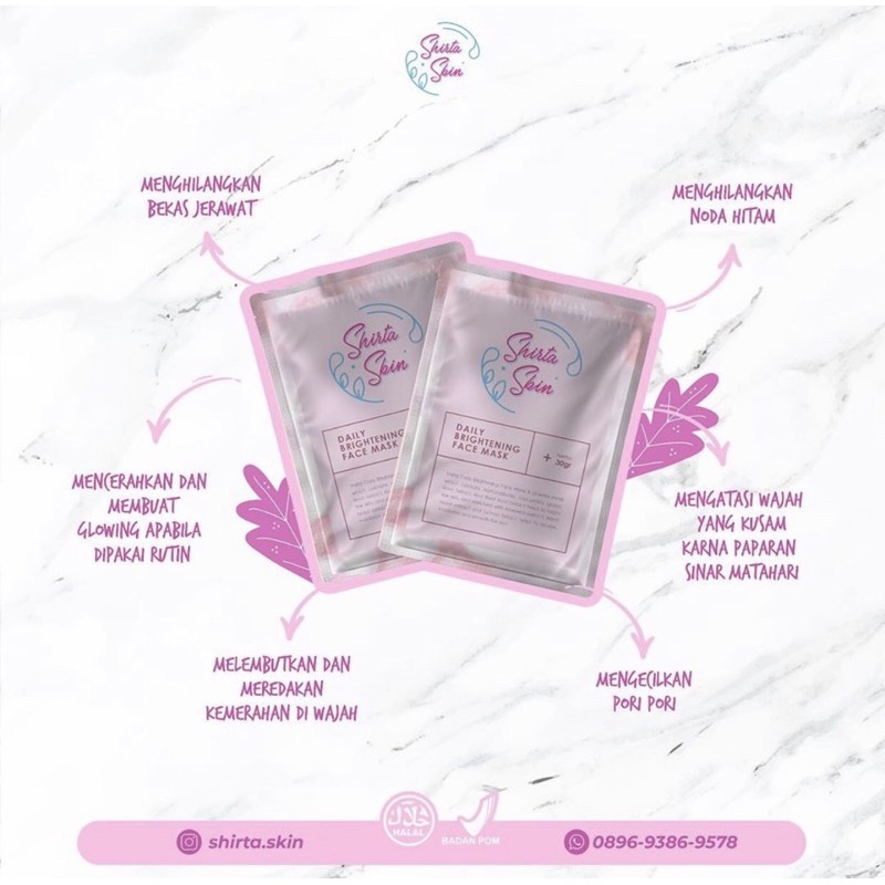 Daily brightening facemask