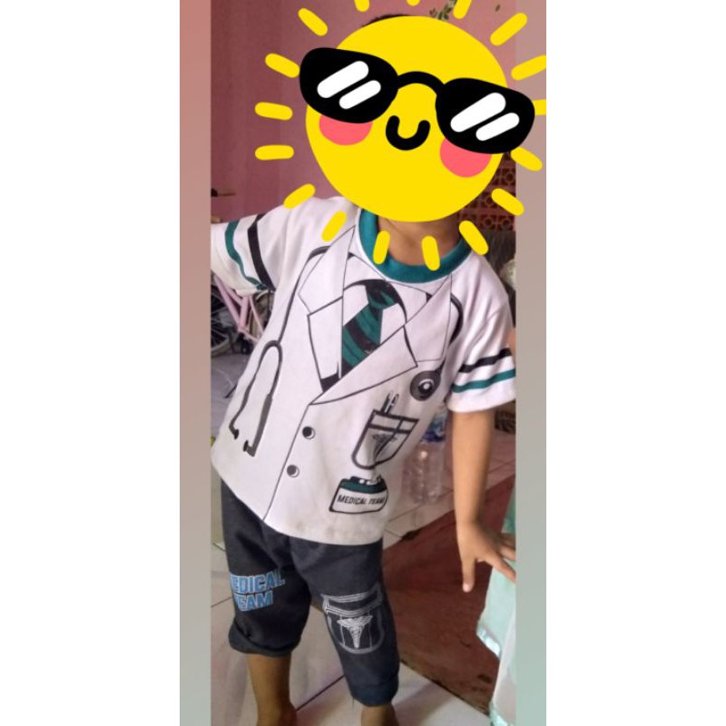 setelan anak kaos profesi