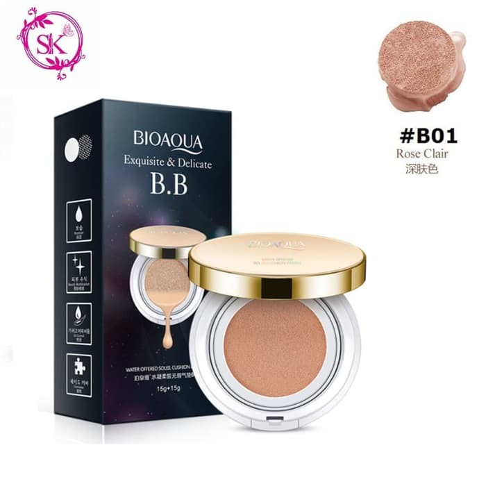 01 NATURAL - Bioaqua BB Cushion Exquisite & Delicate Plus REFILL
