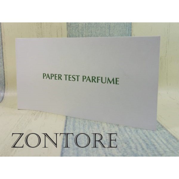 Kertas tester bibit parfum