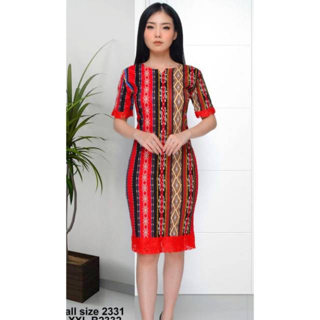 Dress katun strech