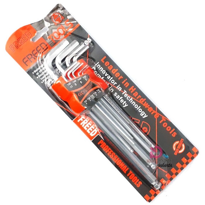Freed Kunci L Hexagonal Ballpoint 9pcs