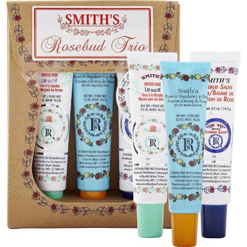 Smith’s LipBalm Rosebud Trio