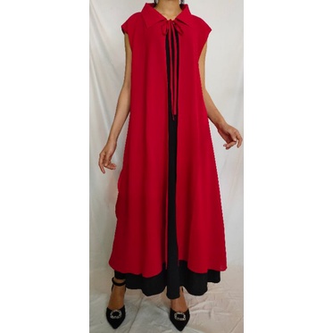 outer jilbab dan gaun