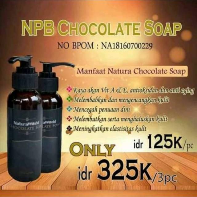 Natura chocolate soap