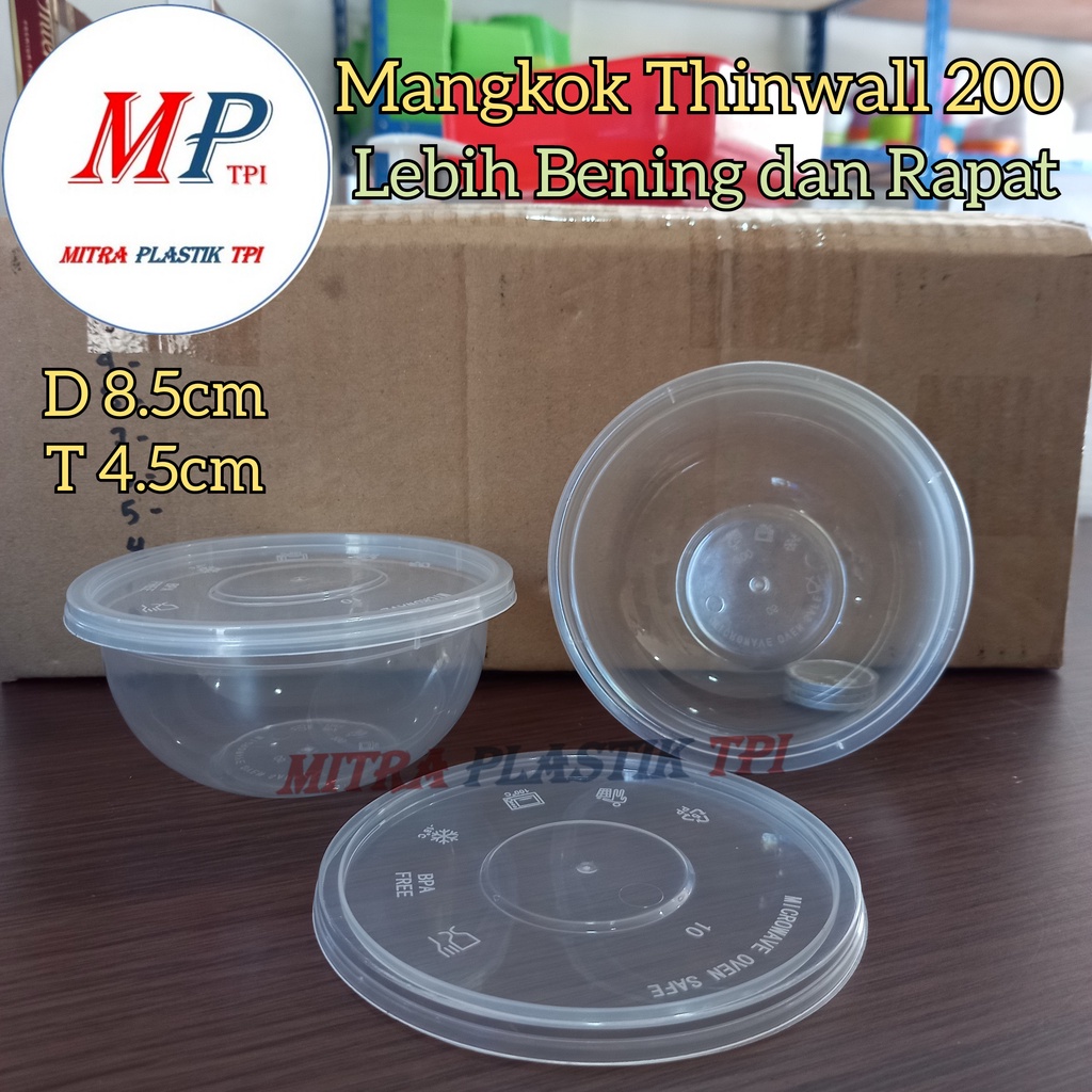 Thinwall Mangkok 200 Murah / Thinwall Round