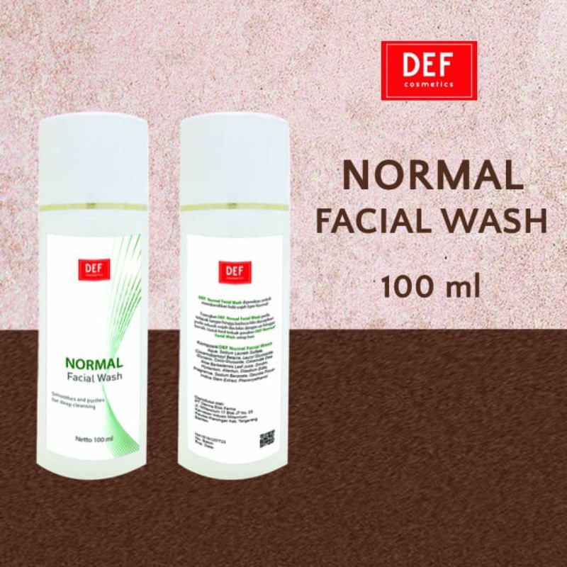 DEF FACIAL WASH NORMAL