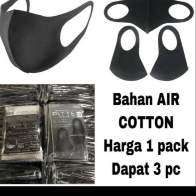PITTE MASK MASKER PITTE ASLI BISA DICUCI TERLARIS